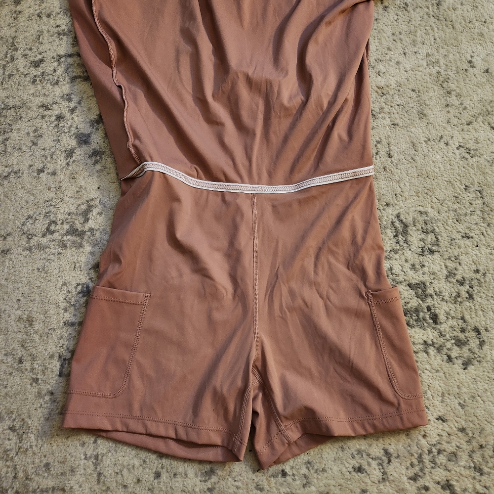 Dusty Rose Faux Wrap Skort - Picture 9 of 12